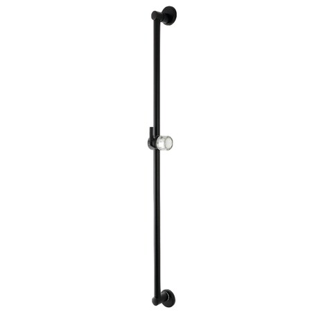 Kingston Brass K183A0 30-Inch Brass Shower Slide Bar, Matte Black K183A0